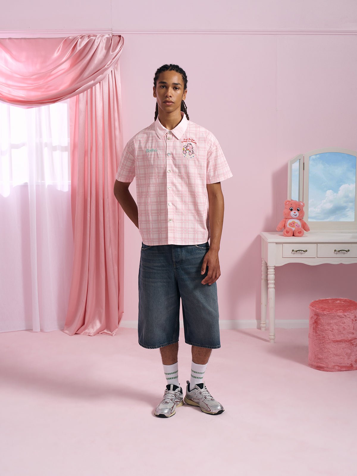 Chemise en popeline bisounours x flotte care bears 