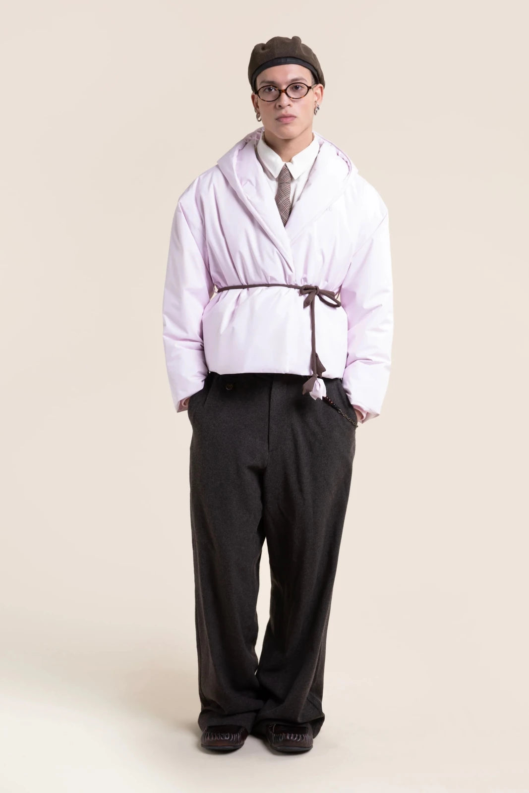 Clery doudoune cache-cœur imperméable marshmallow rose clair 