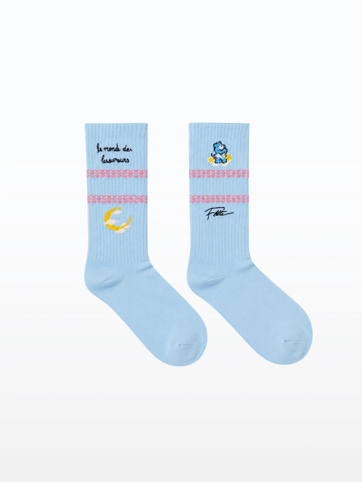 chaussettes collaboration flotte x bisounours collection capsule carebears 