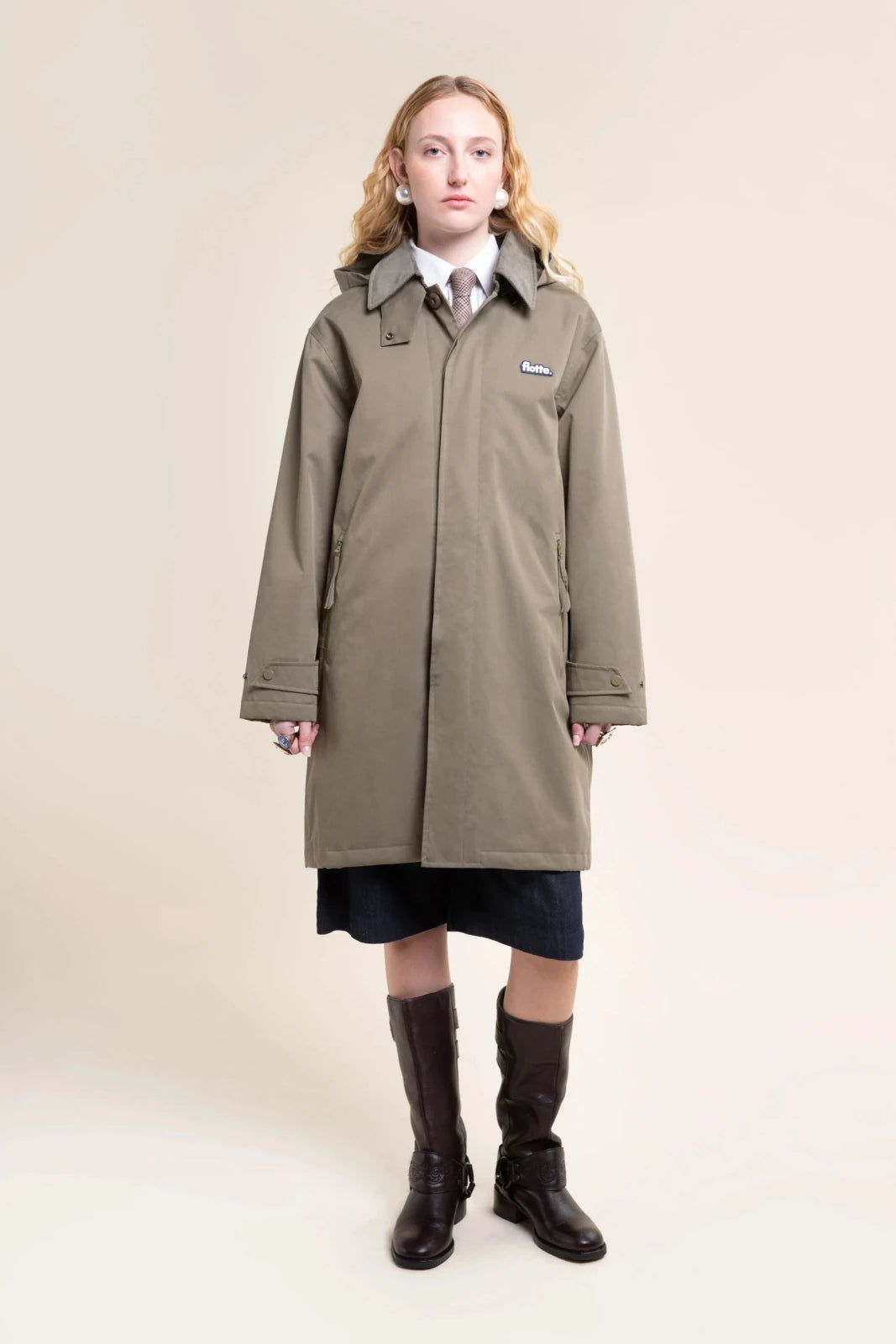 reuilly parka imperméable kaki 