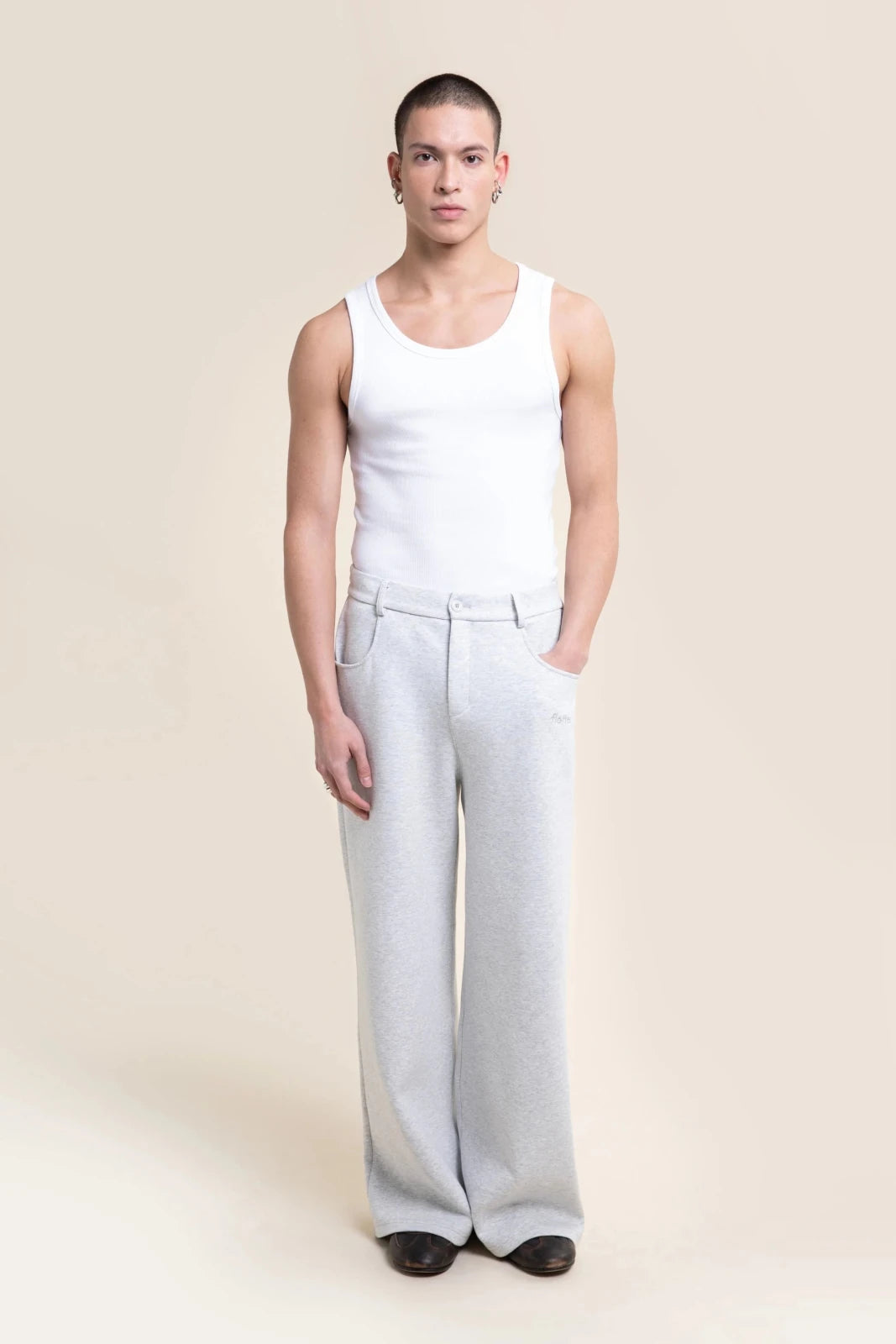 Sébastopol pantalon décontracté gris 